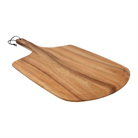 Baroque Pizza Paddle With Leather Tie In Rustic Acacia