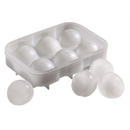 6 Cavity  Clear Silicone Ice Ball Mould