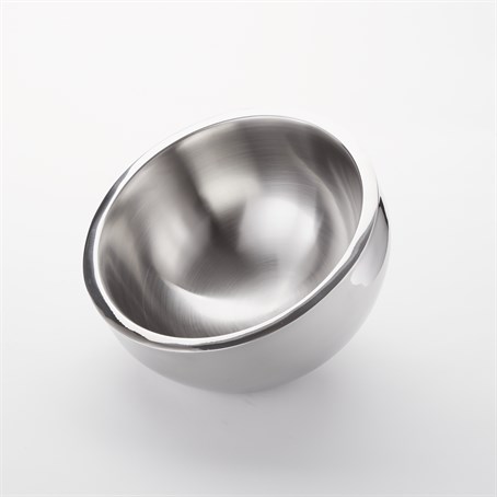 Bowl, Stainless Steel, Double Wall, Angled, 108 oz