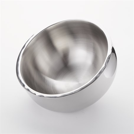 Bowl, Stainless Steel, Double Wall, Angled, 216 oz