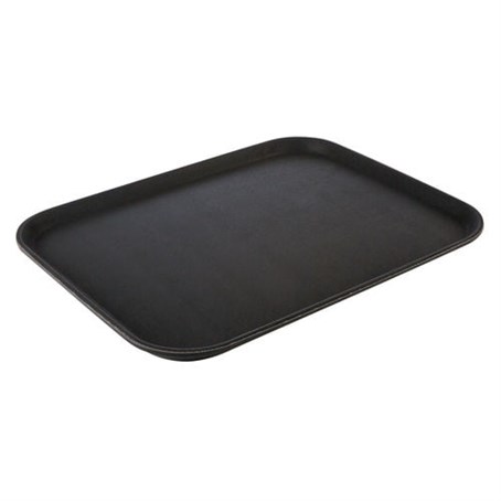 Black Rectangular Non-Slip Tray 35.5 x 45.5cm