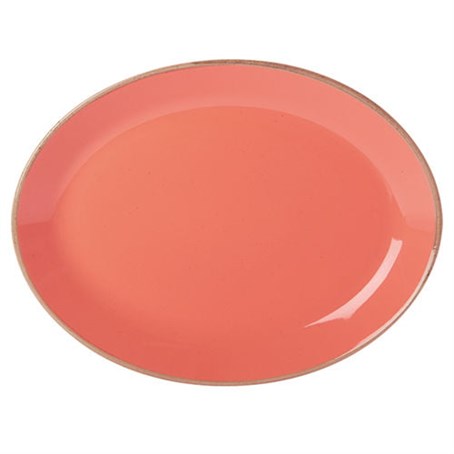 Coral Oval Plate 30cm/12"
