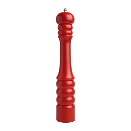 Capstan Pepper Mill In Hevea With Red Gloss Finish