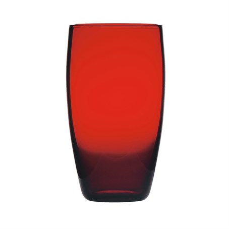 Coloured Glass Red Glass Hiball Tumbler 15.75oz
