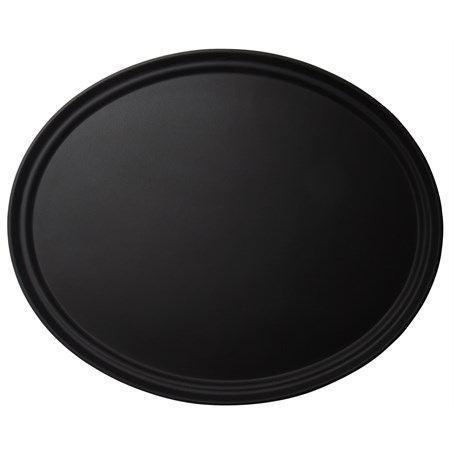 Cambro Black Camtread® Oval Tray 560x685mm