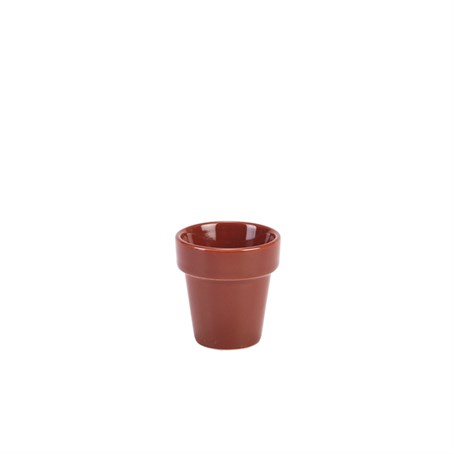 Genware Porcelain Plant Pot 5.5 x 5.8cm /2.1 x 2.25"