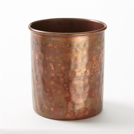 Cup, Antique Copper, Hammered, 14 oz