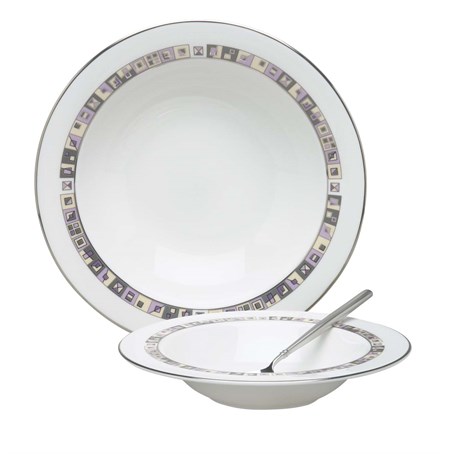 Clarity Rimmed Soup Plate 21cm
