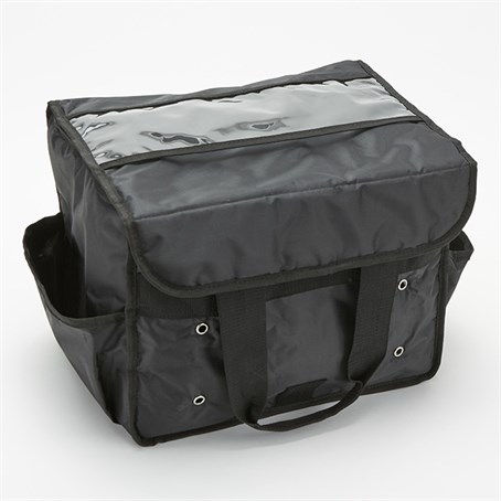 Sandwich Delivery Bag, Black, Deluxe, 15" L