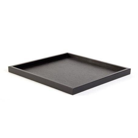 Black Lacquer Hotel Room Tray & Lamp