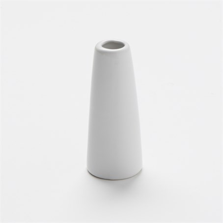 Bud Vase, Ceramic, Tower, White