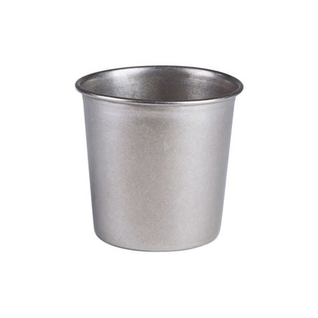 Antique Steel Chip Cup 85mm x 85mm