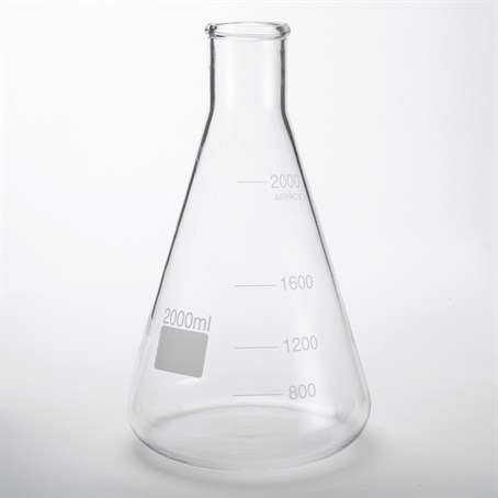 Flask, Borosilicate Glass, 68 Oz.