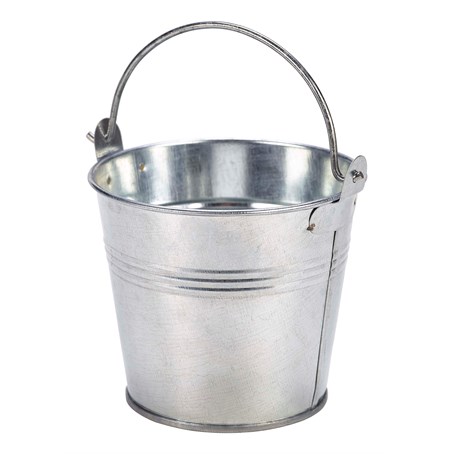 Galvanised Steel Serving Bucket 10cm Dia