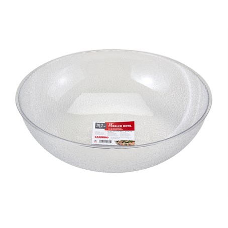 Cambro 19.1L Clear Polycarbonate Pebbled Bowl
