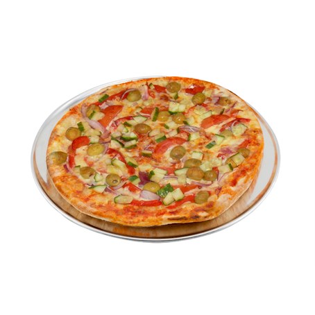 Genware Aluminium. Flat Wide Rim Pizza Pan 12"
