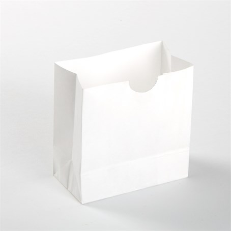 Mini Snack Bag, White, 3-1/2" H, Pack Of 250