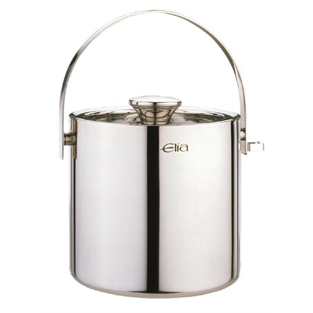 Ice Pail Double Wall Stainless Steel with ice tong