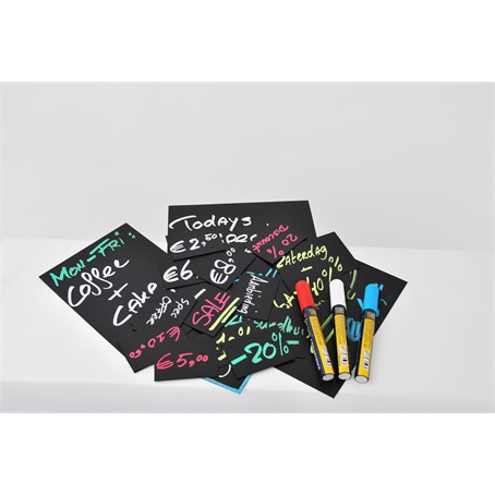 20 Price Tags A7 + 1 White Chalk marker