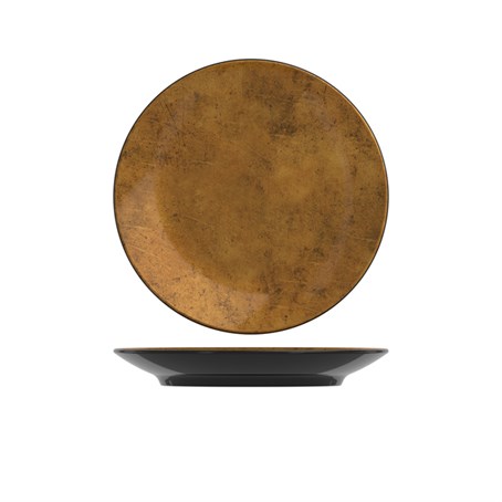 Copper/Black Utah Melamine Plate 26cm