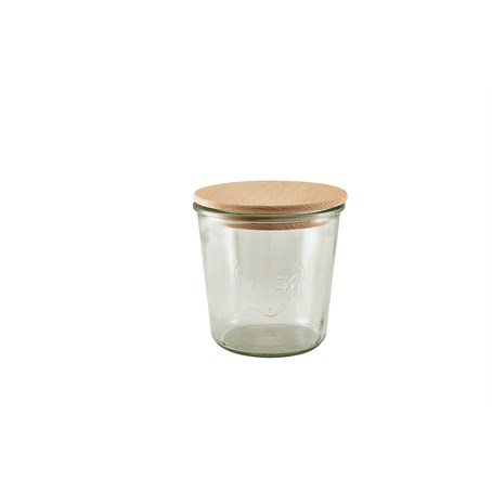 WECK Jar with Wooden Lid 58cl/20.4oz 10cm (Dia)