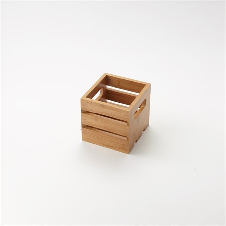 Wooden Crate, Bamboo, Sixth-Size